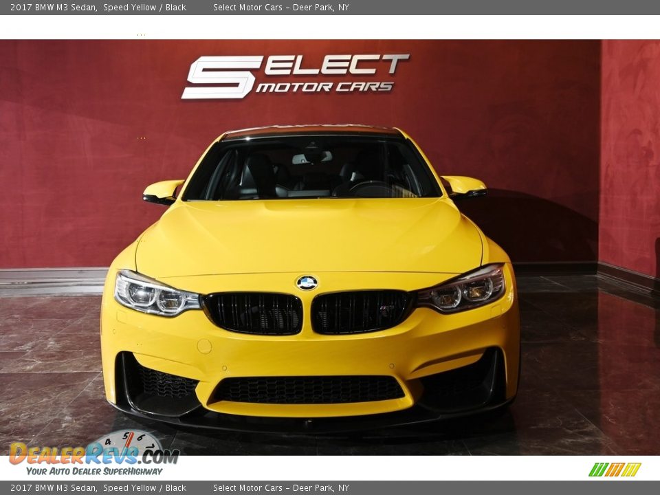 2017 BMW M3 Sedan Speed Yellow / Black Photo #2