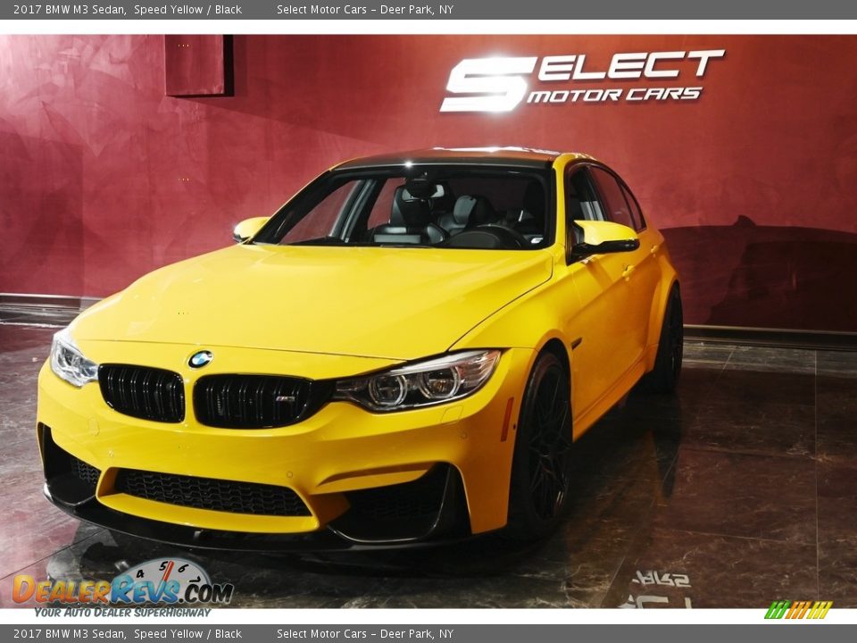 2017 BMW M3 Sedan Speed Yellow / Black Photo #4