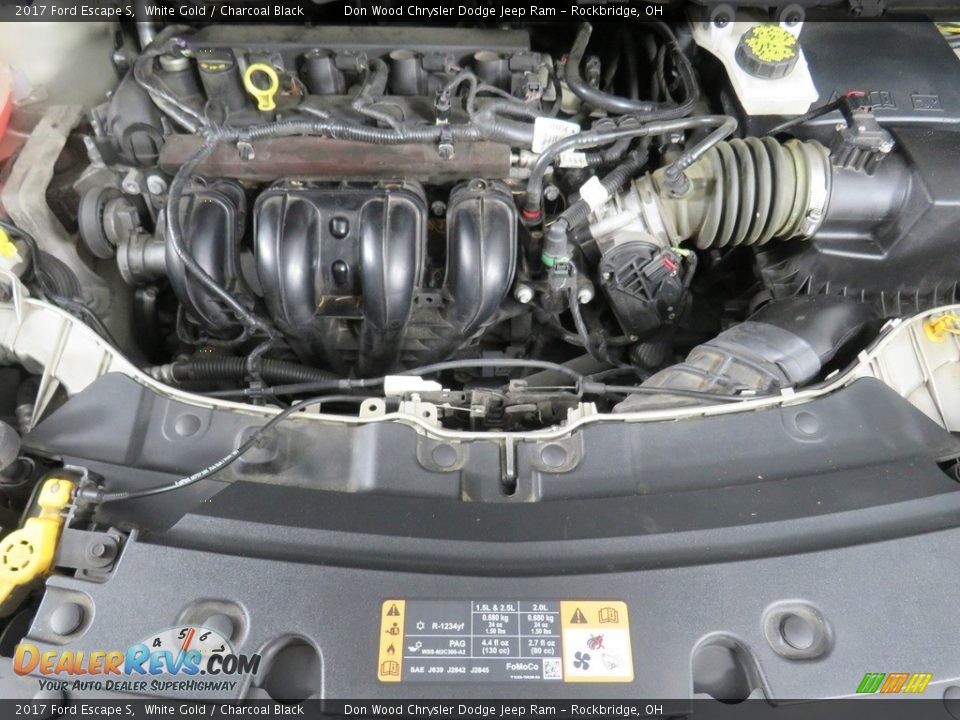 2017 Ford Escape S White Gold / Charcoal Black Photo #7