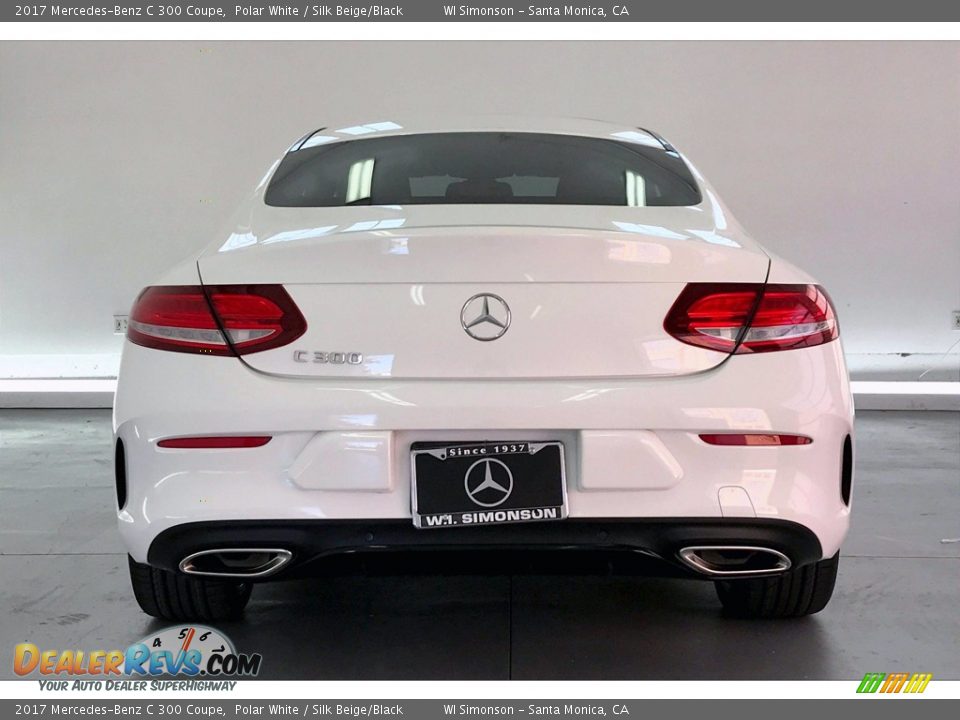 2017 Mercedes-Benz C 300 Coupe Polar White / Silk Beige/Black Photo #3