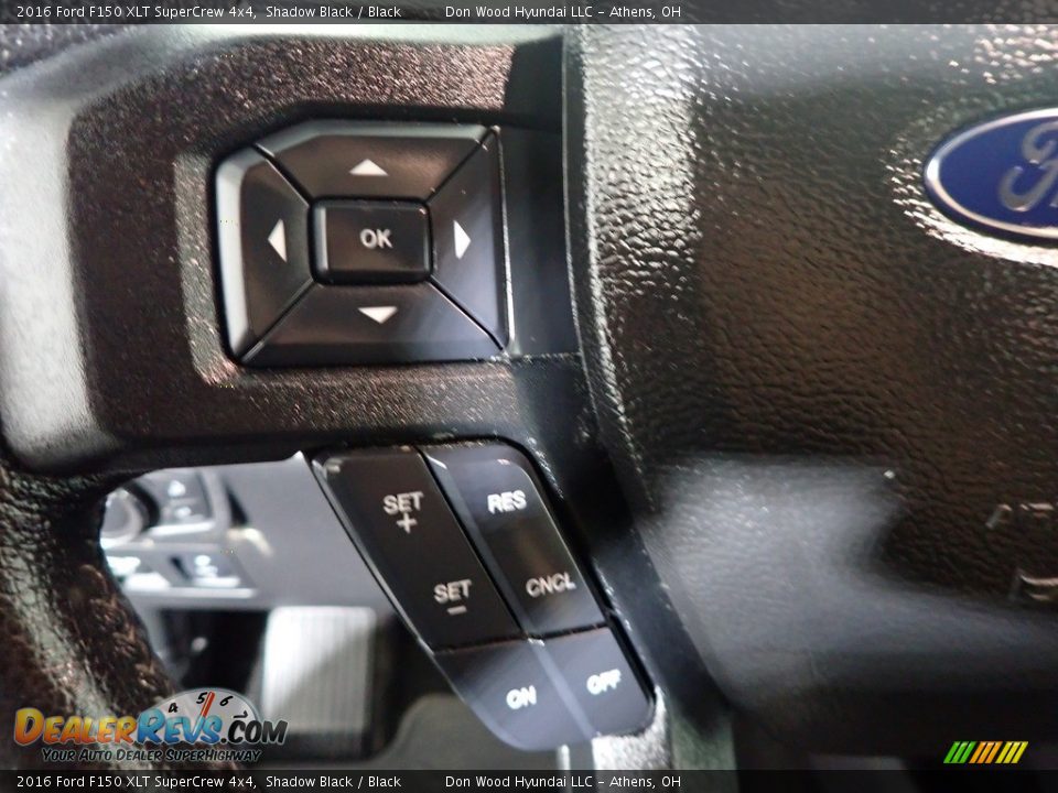 2016 Ford F150 XLT SuperCrew 4x4 Shadow Black / Black Photo #13