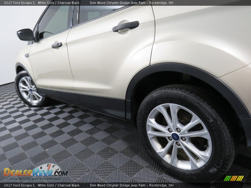 2017 Ford Escape S White Gold / Charcoal Black Photo #10