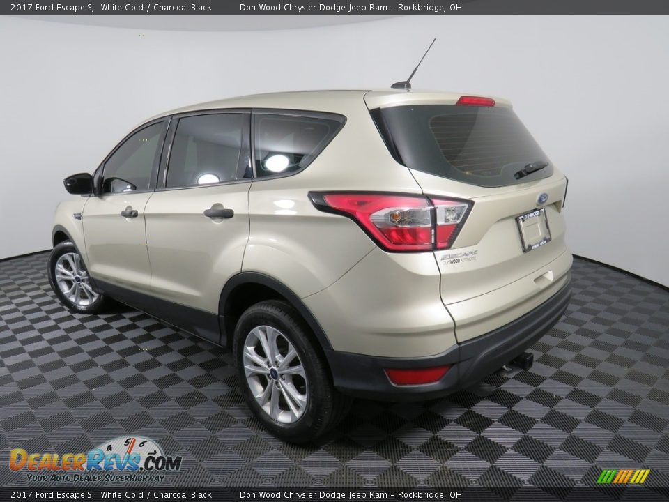 2017 Ford Escape S White Gold / Charcoal Black Photo #11