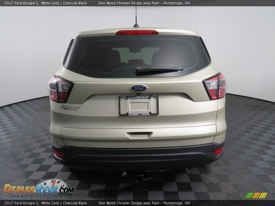 2017 Ford Escape S White Gold / Charcoal Black Photo #12