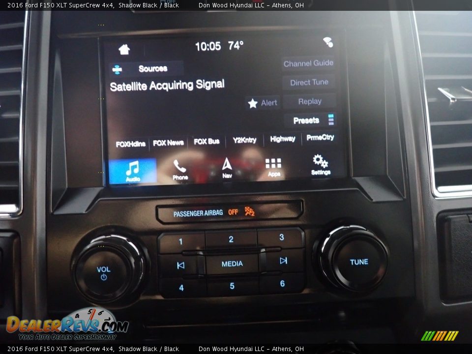 2016 Ford F150 XLT SuperCrew 4x4 Shadow Black / Black Photo #16