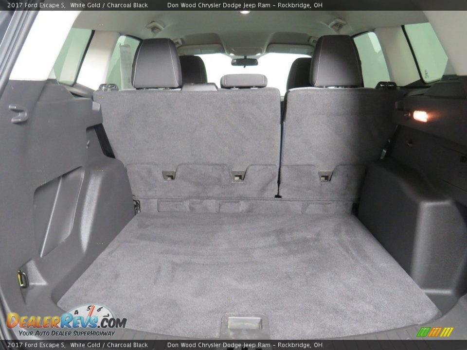 2017 Ford Escape S White Gold / Charcoal Black Photo #14