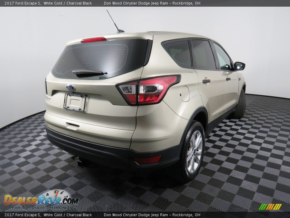 2017 Ford Escape S White Gold / Charcoal Black Photo #15