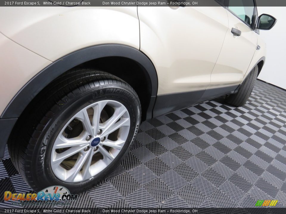 2017 Ford Escape S White Gold / Charcoal Black Photo #16