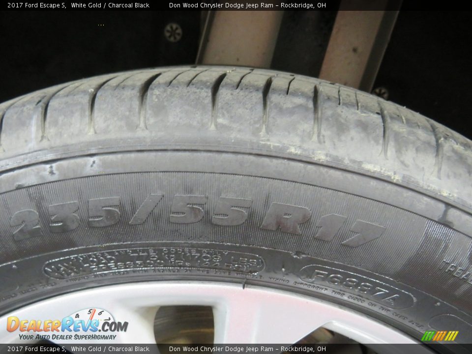 2017 Ford Escape S White Gold / Charcoal Black Photo #17
