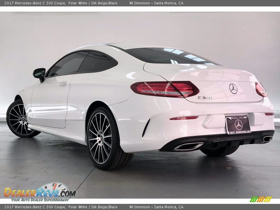 2017 Mercedes-Benz C 300 Coupe Polar White / Silk Beige/Black Photo #10