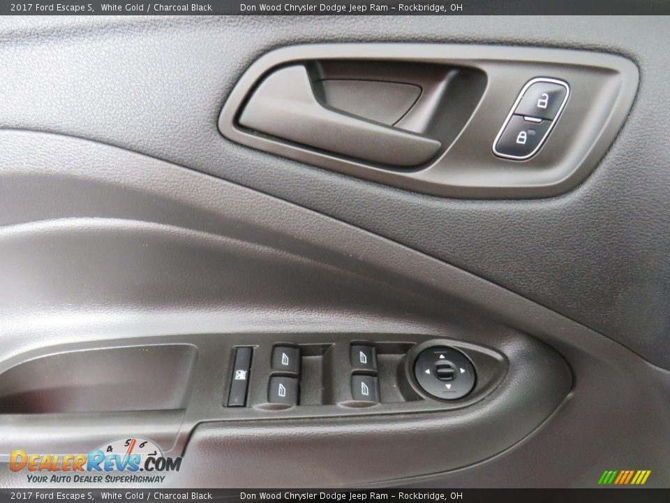 2017 Ford Escape S White Gold / Charcoal Black Photo #18