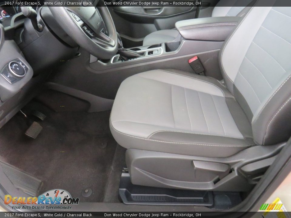 2017 Ford Escape S White Gold / Charcoal Black Photo #19