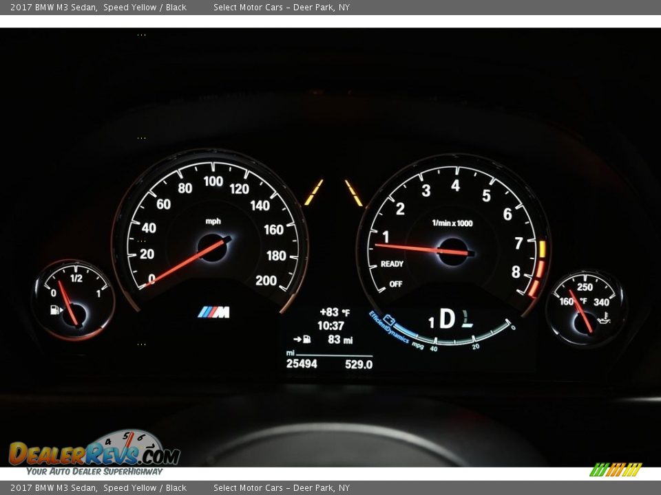 2017 BMW M3 Sedan Gauges Photo #18