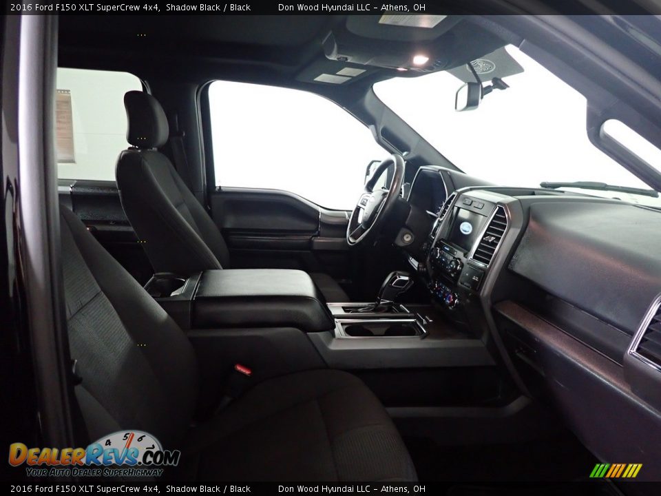 2016 Ford F150 XLT SuperCrew 4x4 Shadow Black / Black Photo #24