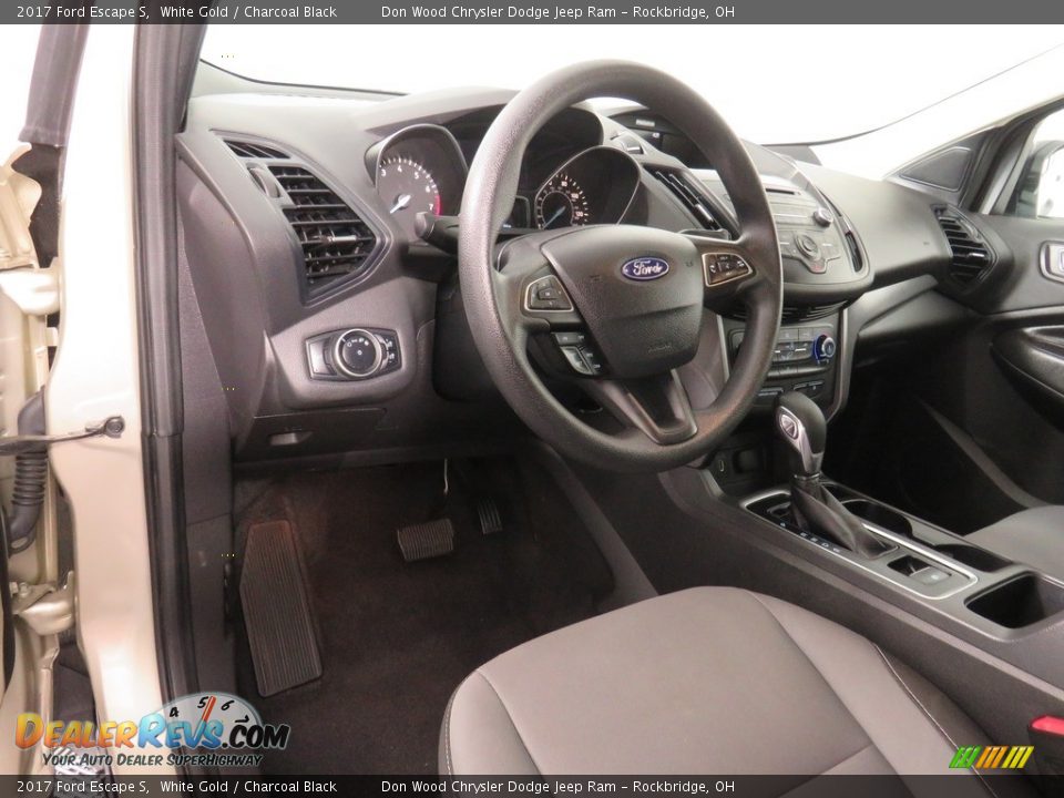 2017 Ford Escape S White Gold / Charcoal Black Photo #21