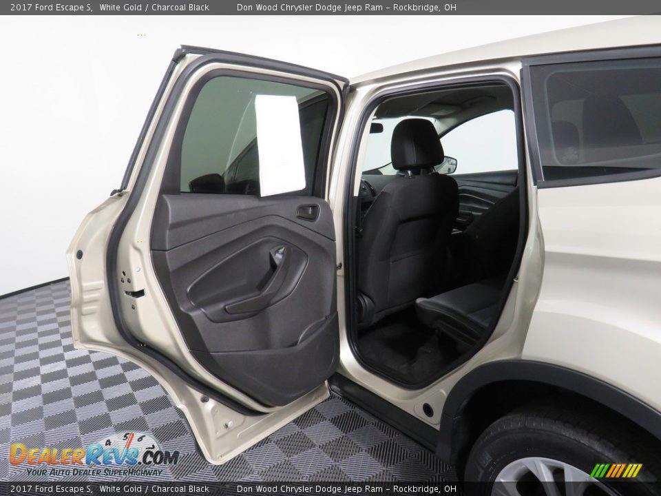 2017 Ford Escape S White Gold / Charcoal Black Photo #24