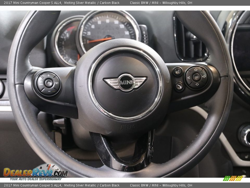 2017 Mini Countryman Cooper S ALL4 Melting Silver Metallic / Carbon Black Photo #7