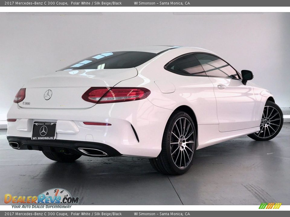 2017 Mercedes-Benz C 300 Coupe Polar White / Silk Beige/Black Photo #16