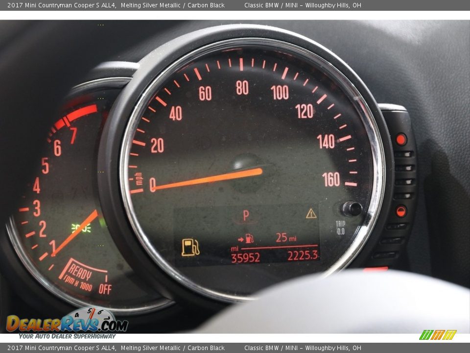 2017 Mini Countryman Cooper S ALL4 Melting Silver Metallic / Carbon Black Photo #8