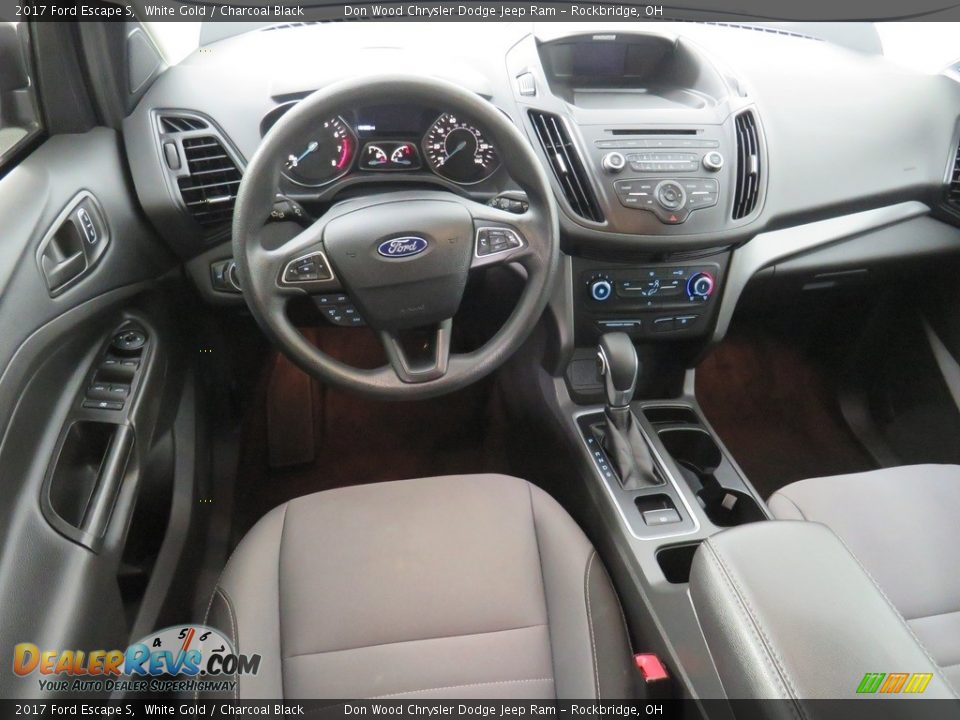 2017 Ford Escape S White Gold / Charcoal Black Photo #26