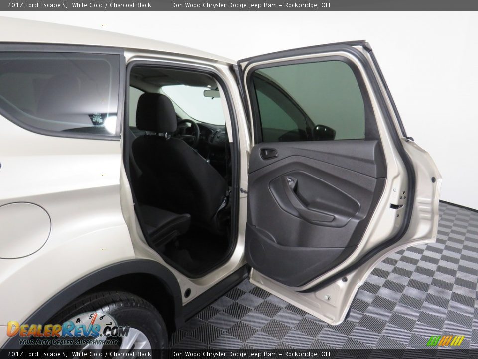 2017 Ford Escape S White Gold / Charcoal Black Photo #27