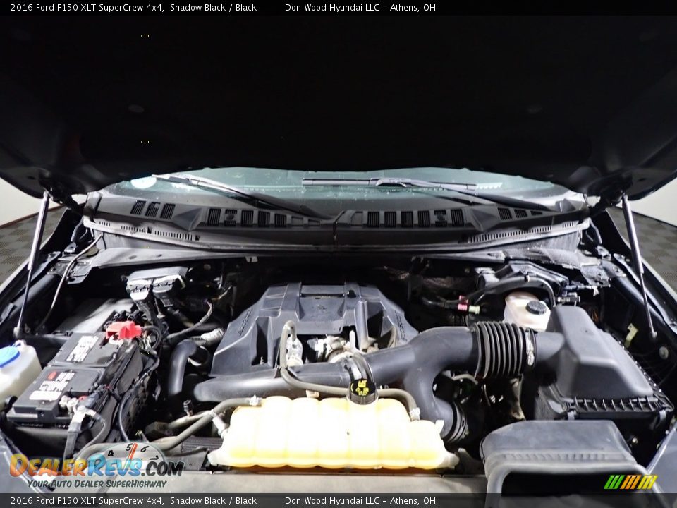 2016 Ford F150 XLT SuperCrew 4x4 Shadow Black / Black Photo #31