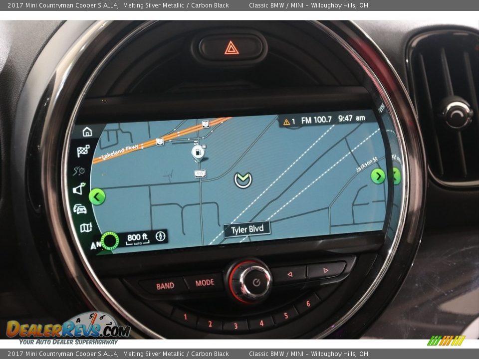 2017 Mini Countryman Cooper S ALL4 Melting Silver Metallic / Carbon Black Photo #10