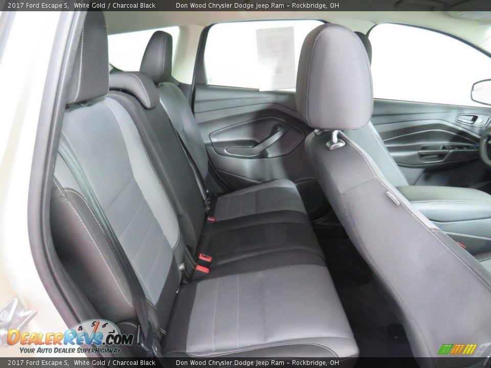 2017 Ford Escape S White Gold / Charcoal Black Photo #28