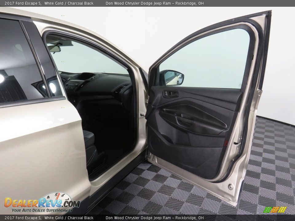 2017 Ford Escape S White Gold / Charcoal Black Photo #29