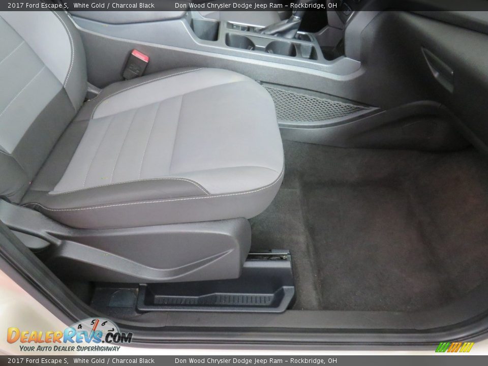 2017 Ford Escape S White Gold / Charcoal Black Photo #30