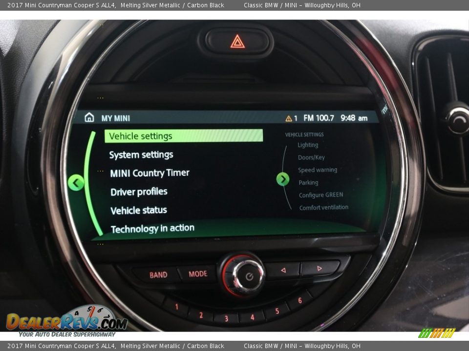 2017 Mini Countryman Cooper S ALL4 Melting Silver Metallic / Carbon Black Photo #13