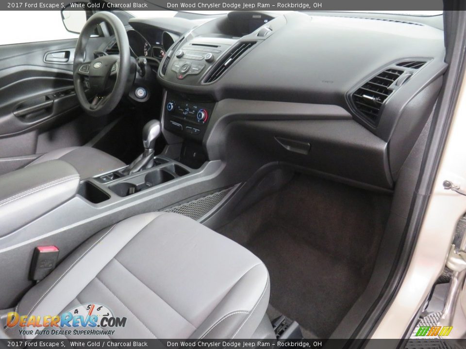 2017 Ford Escape S White Gold / Charcoal Black Photo #31