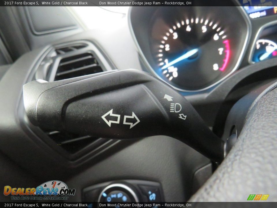 2017 Ford Escape S White Gold / Charcoal Black Photo #34