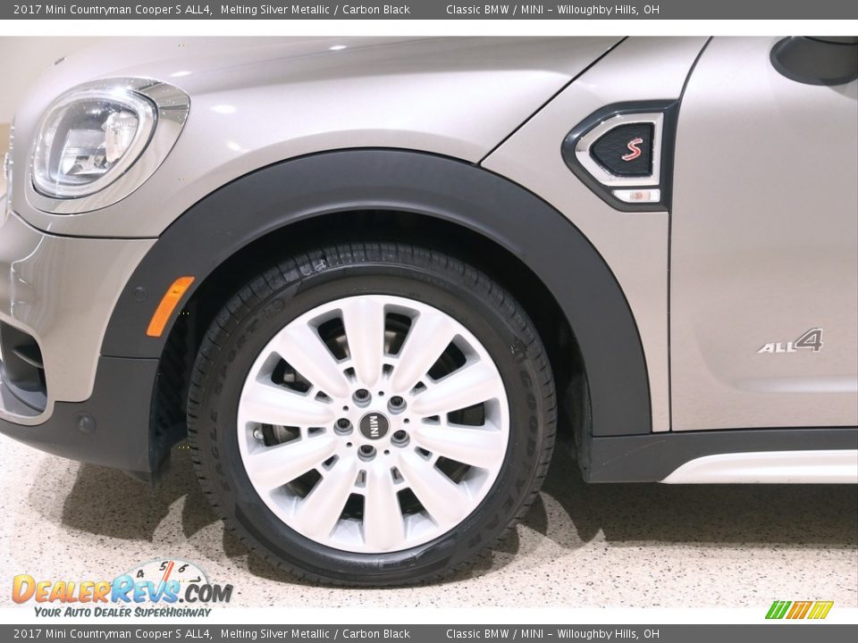 2017 Mini Countryman Cooper S ALL4 Melting Silver Metallic / Carbon Black Photo #23