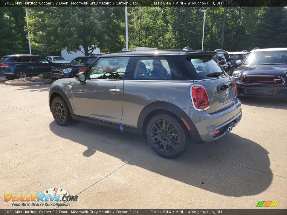 2021 Mini Hardtop Cooper S 2 Door Moonwalk Gray Metallic / Carbon Black Photo #2