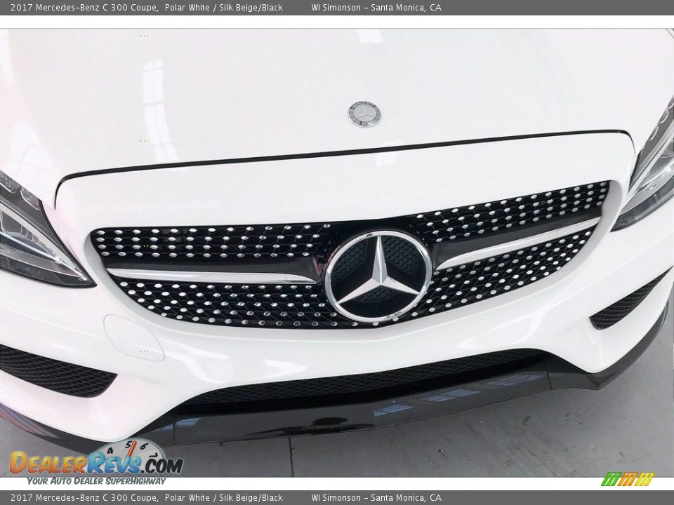 2017 Mercedes-Benz C 300 Coupe Polar White / Silk Beige/Black Photo #33