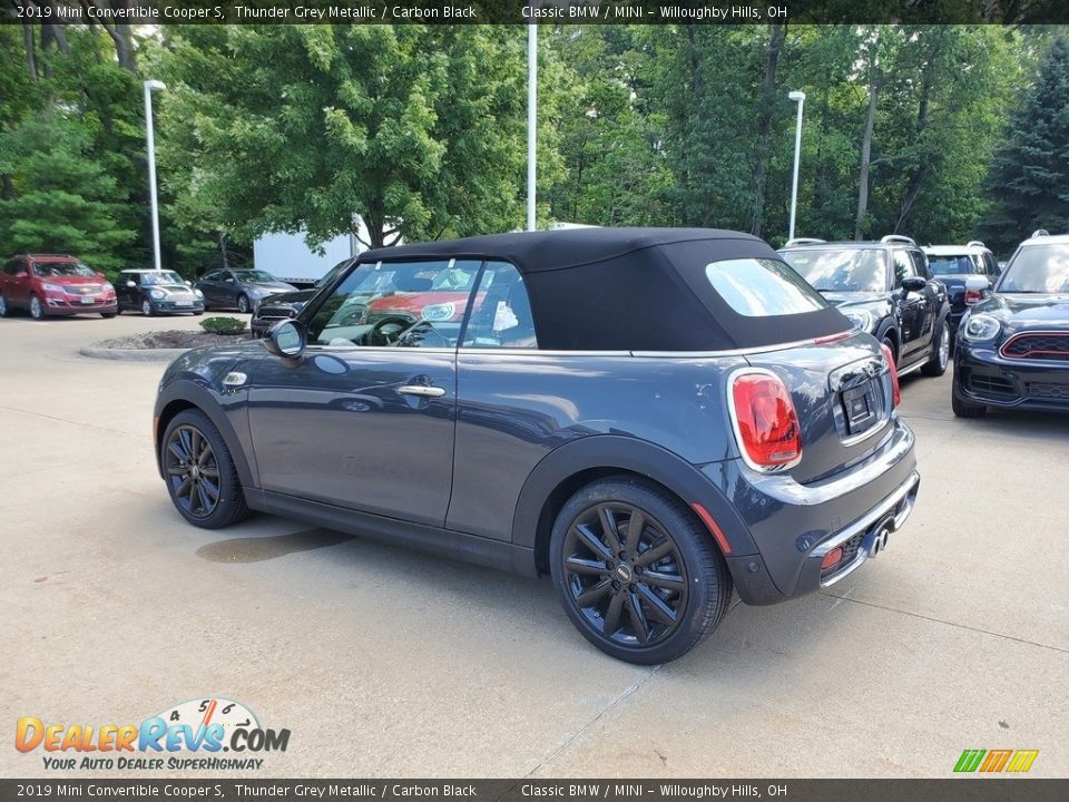 2019 Mini Convertible Cooper S Thunder Grey Metallic / Carbon Black Photo #3