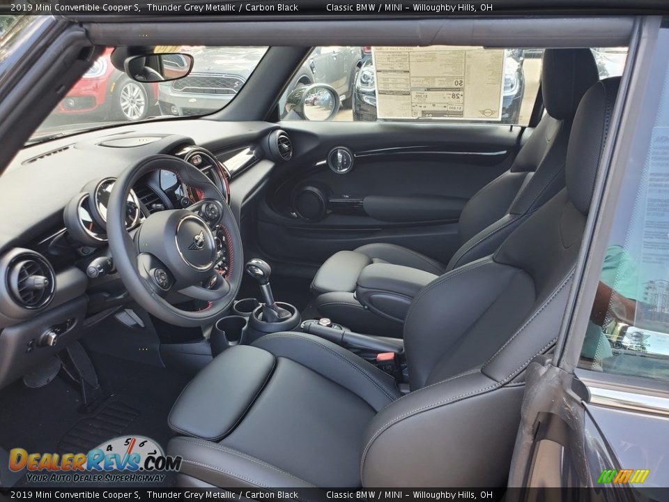 2019 Mini Convertible Cooper S Thunder Grey Metallic / Carbon Black Photo #4