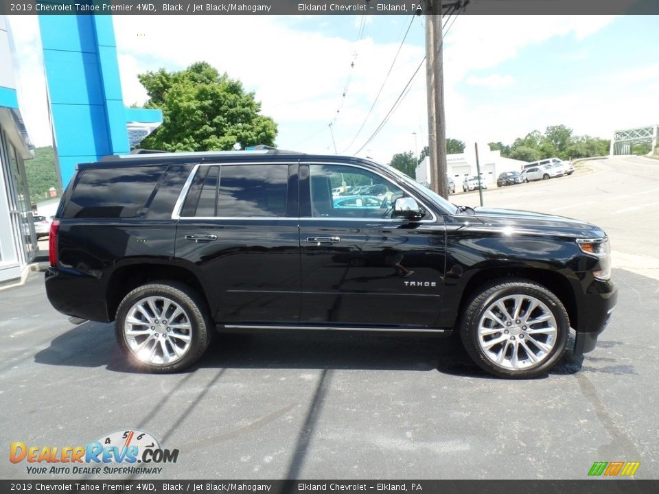 2019 Chevrolet Tahoe Premier 4WD Black / Jet Black/Mahogany Photo #7