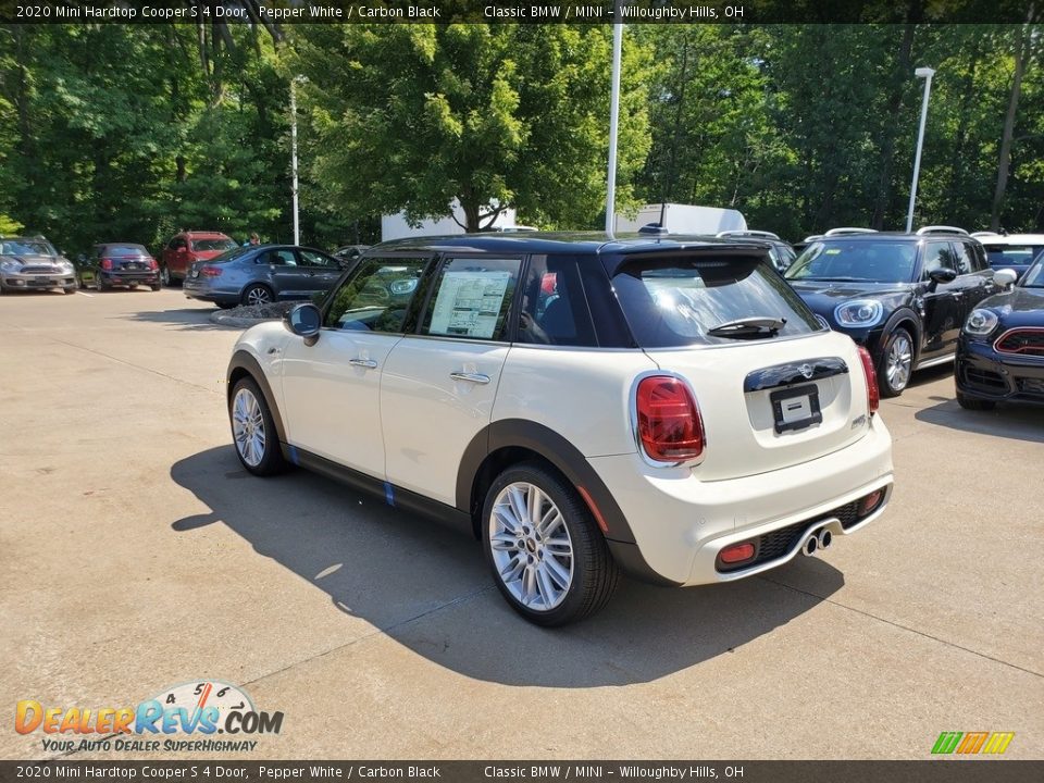 2020 Mini Hardtop Cooper S 4 Door Pepper White / Carbon Black Photo #2