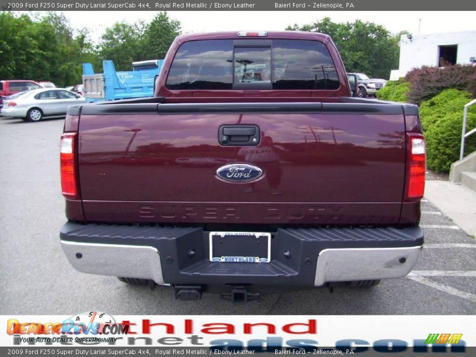 2009 Ford F250 Super Duty Lariat SuperCab 4x4 Royal Red Metallic / Ebony Leather Photo #3