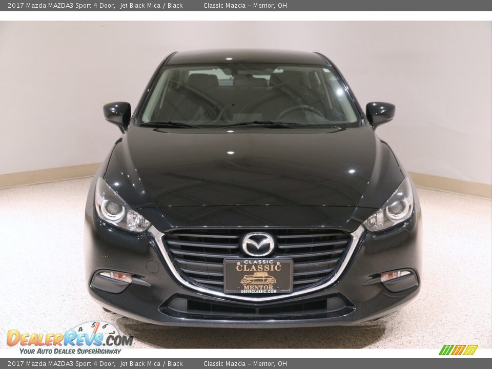 2017 Mazda MAZDA3 Sport 4 Door Jet Black Mica / Black Photo #2