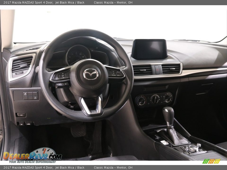 2017 Mazda MAZDA3 Sport 4 Door Jet Black Mica / Black Photo #6