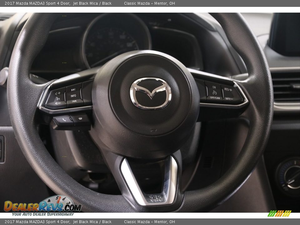 2017 Mazda MAZDA3 Sport 4 Door Jet Black Mica / Black Photo #7