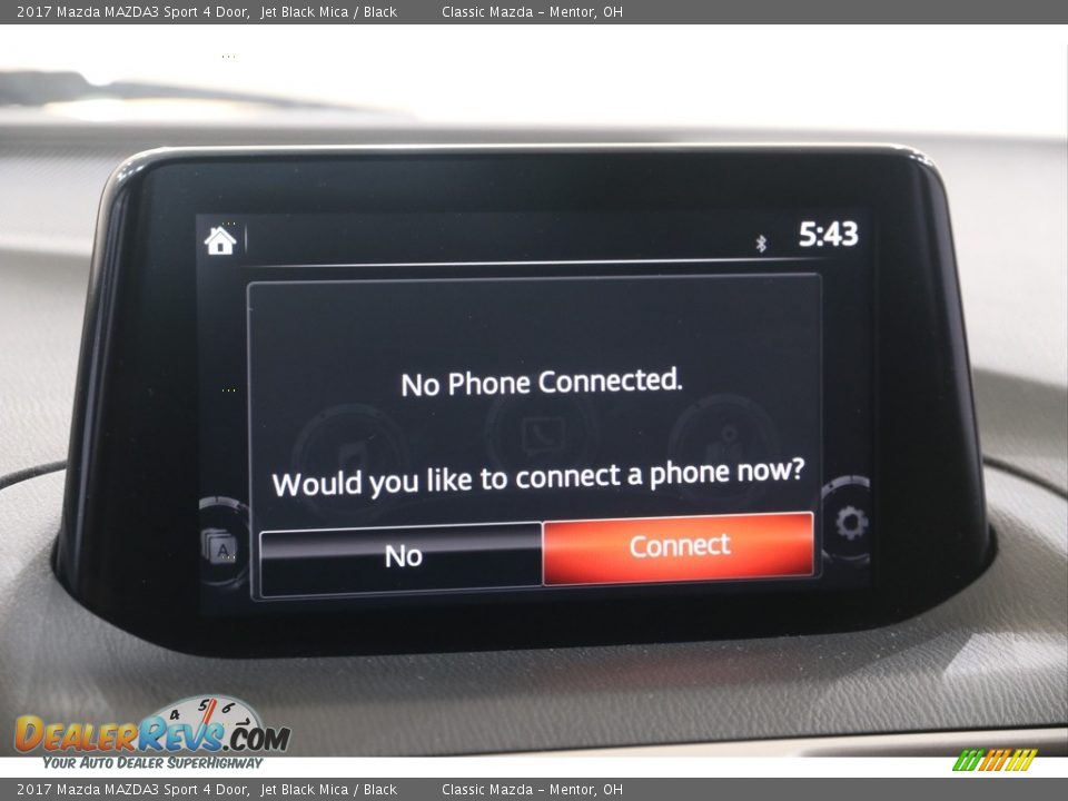 2017 Mazda MAZDA3 Sport 4 Door Jet Black Mica / Black Photo #11