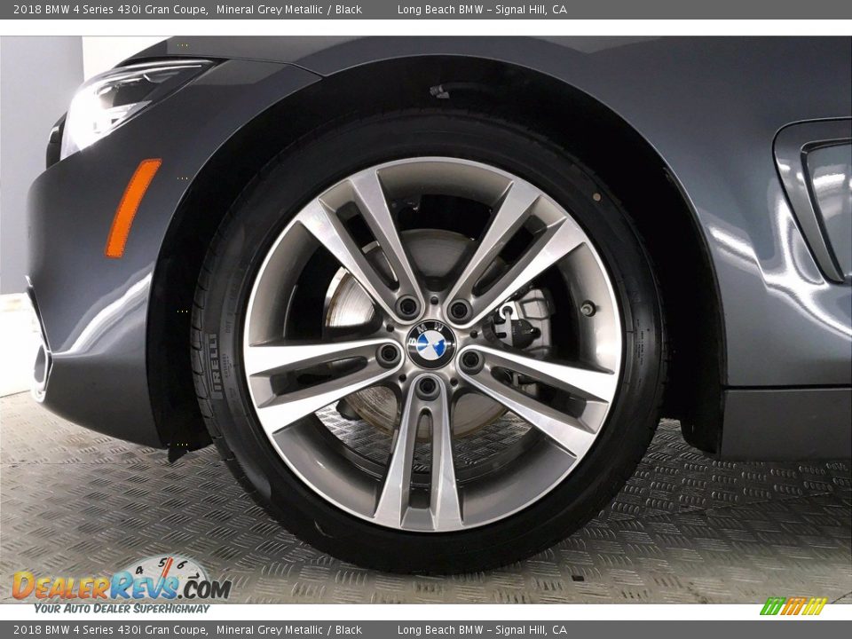 2018 BMW 4 Series 430i Gran Coupe Mineral Grey Metallic / Black Photo #7