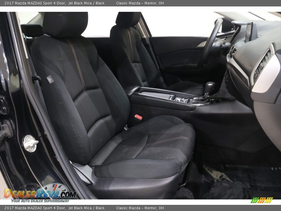 2017 Mazda MAZDA3 Sport 4 Door Jet Black Mica / Black Photo #16
