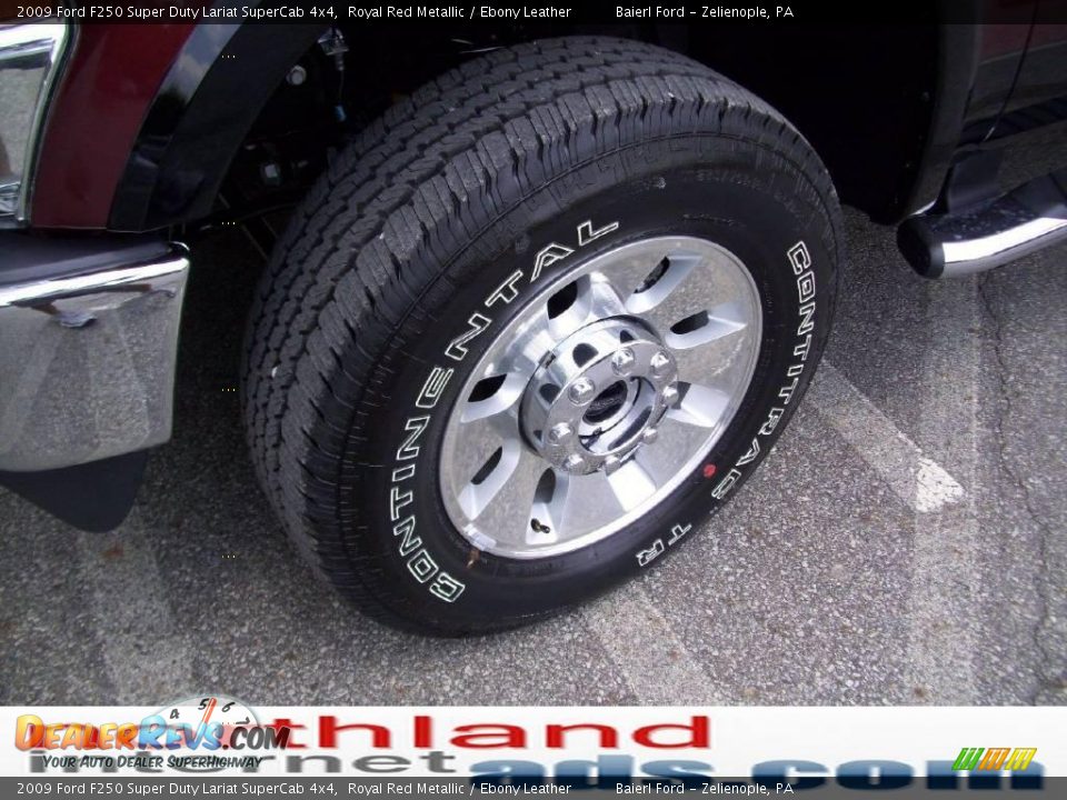 2009 Ford F250 Super Duty Lariat SuperCab 4x4 Royal Red Metallic / Ebony Leather Photo #7