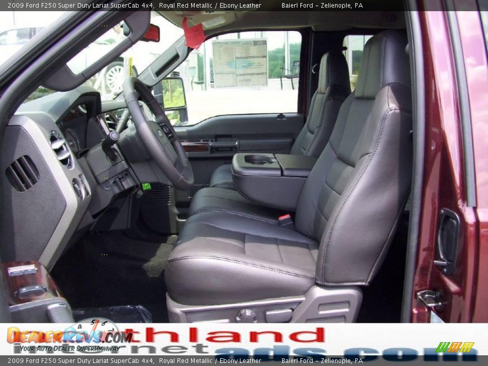 2009 Ford F250 Super Duty Lariat SuperCab 4x4 Royal Red Metallic / Ebony Leather Photo #8