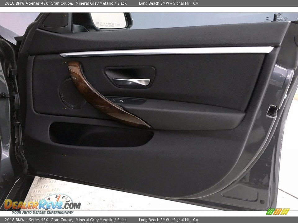2018 BMW 4 Series 430i Gran Coupe Mineral Grey Metallic / Black Photo #23